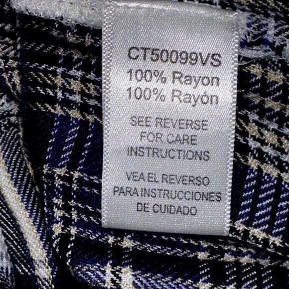 Boho Plaid Embroidered Top S En Crème Anthropologie Cottagecore Lagenlook - Picture 6 of 7